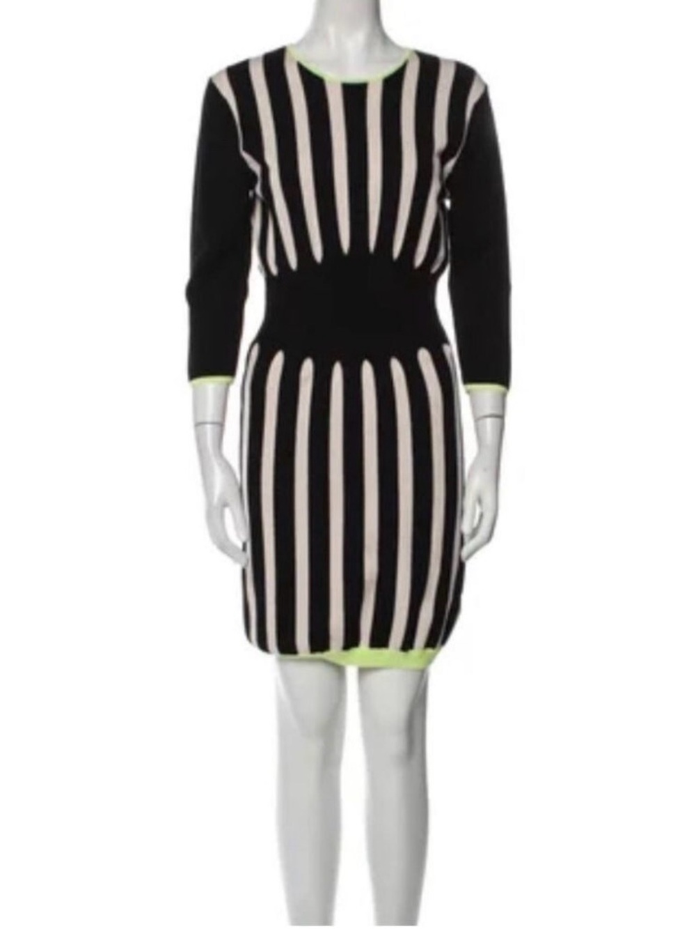 Ted Baker black white striped knit sweater dress TB size 3 US XS